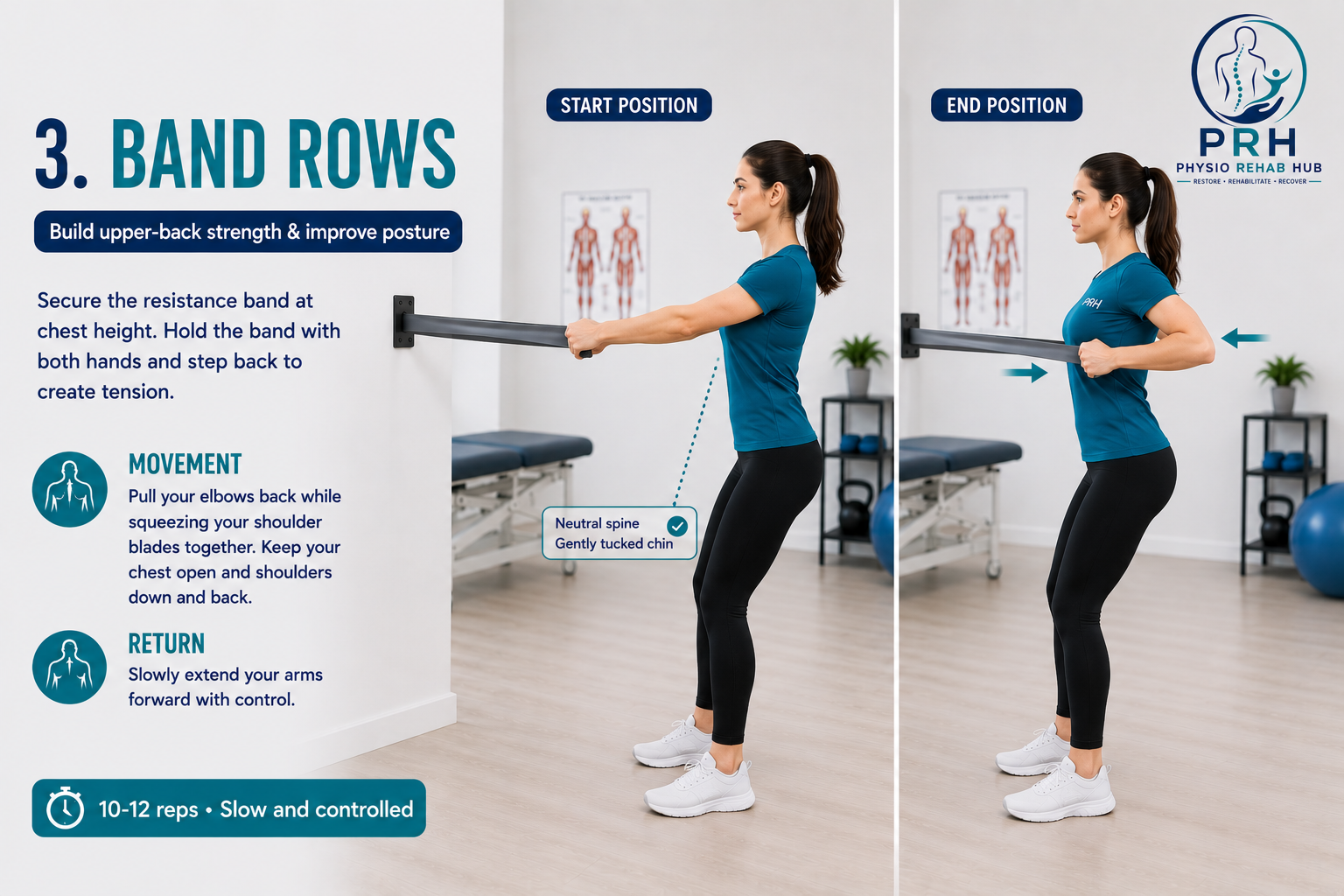 Band Rows for Postural Correction