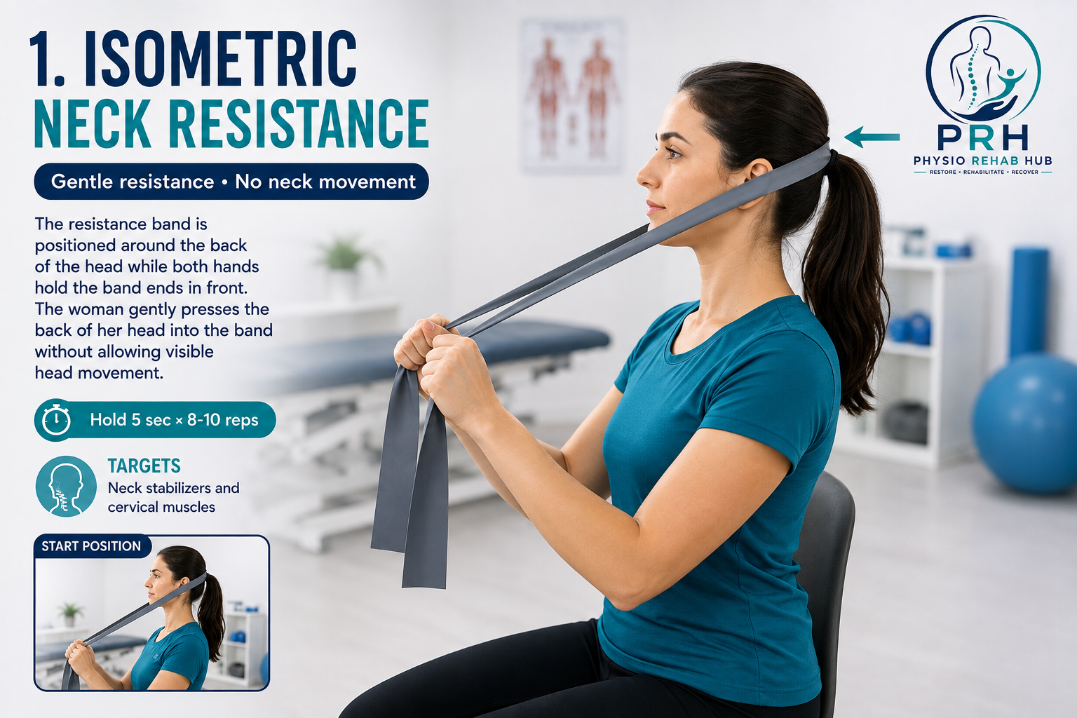 Isometric Neck Resistance (Front, Back, and Sides)